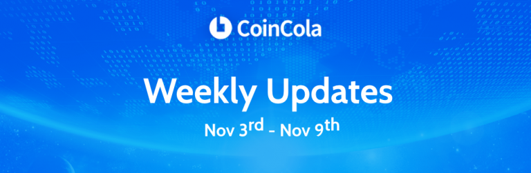 Weekly Updates Vol.1 (2018.11.3-2018.11.9)