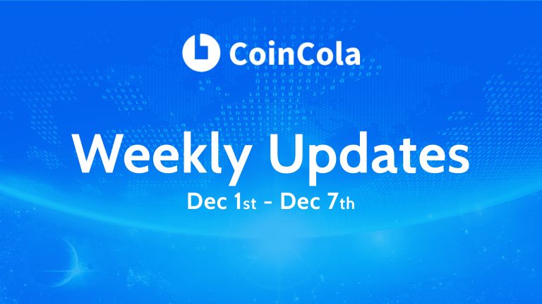 Weekly Updates Vol.4 (2018.12.1-2018.12.7)
