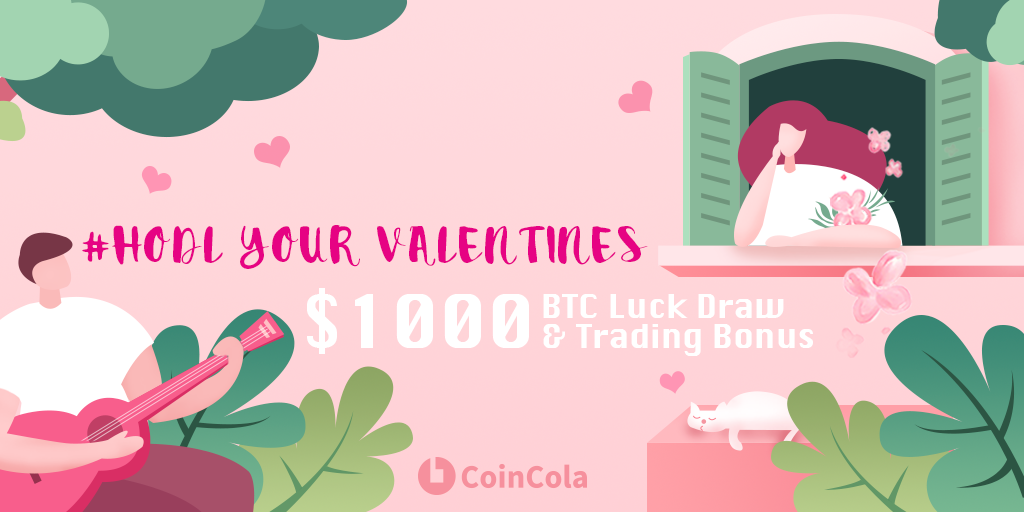 valentines giveaway coincola BTC