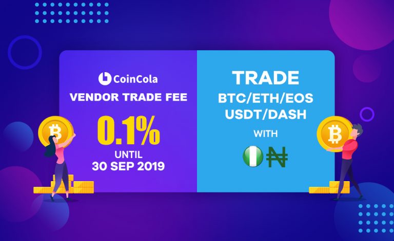 Vendor Transaction fee is down to 0.1 %!