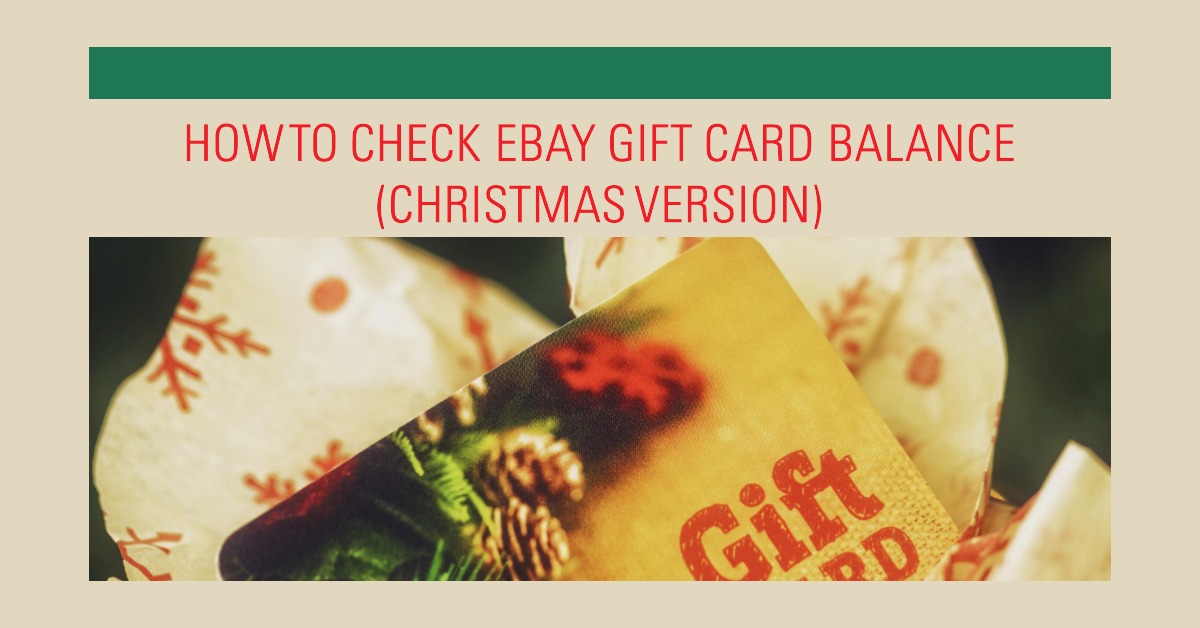 How to Sell eBay Gift Card Balance Online (Christmas Version